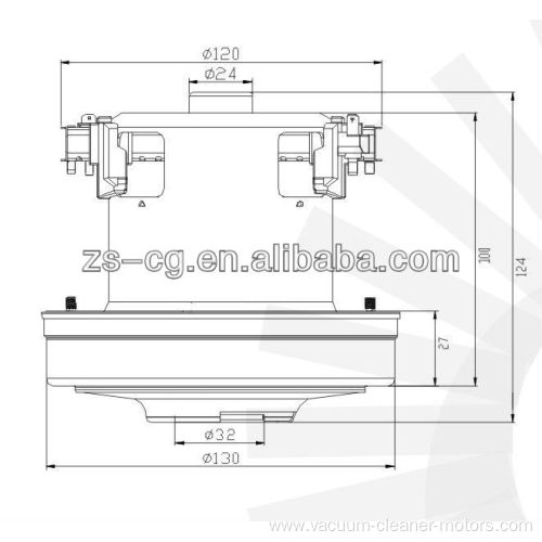 2200w High Power Hoover Vacuum Motor